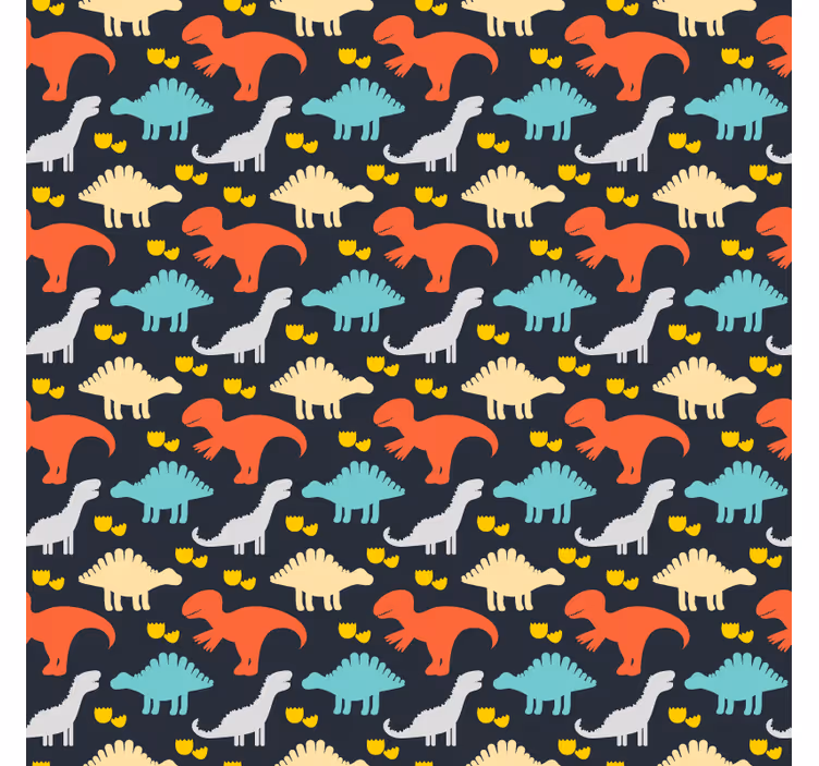 Rullegardin barn dinosaurmønster - Tenstickers