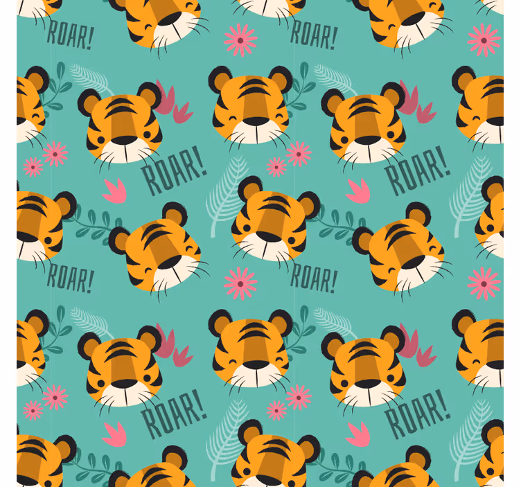 Rullegardin barn med tigermønster - Tenstickers