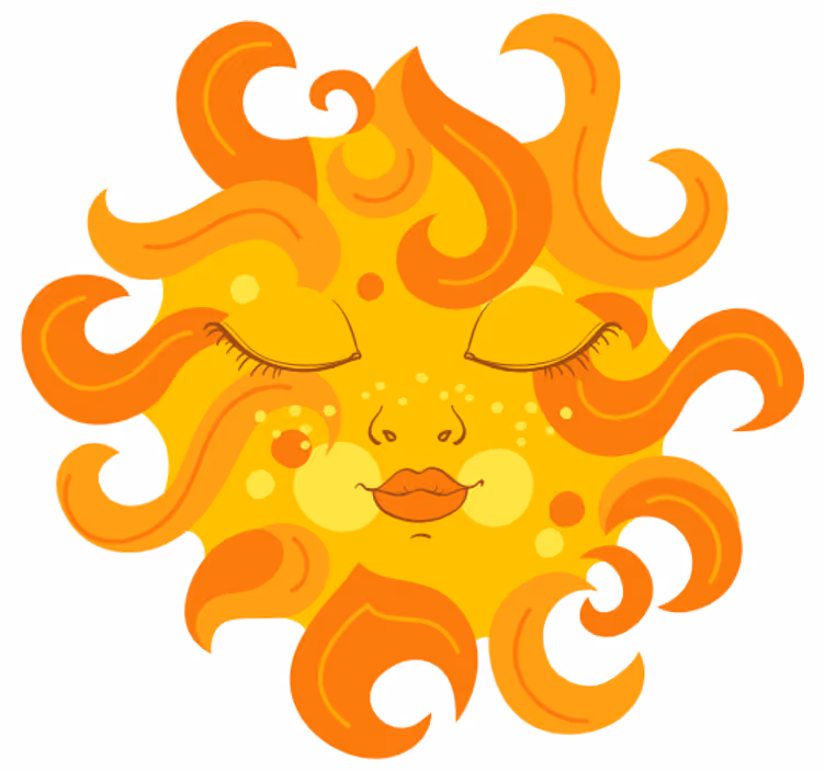 Rullegardin barn solstråle - Tenstickers