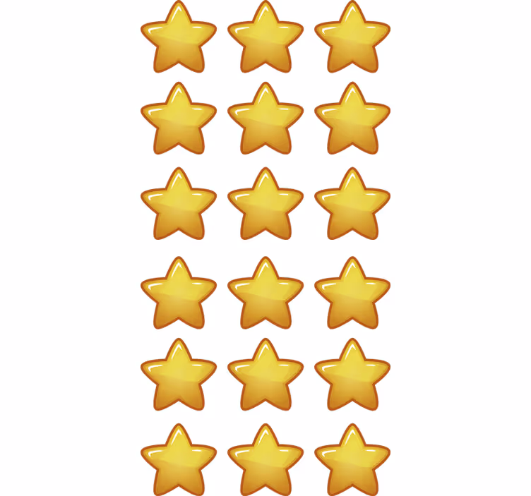 Rullegardin barn geometriske stjerner - Tenstickers