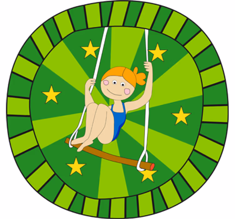Rullegardin barn berta på sirkus - Tenstickers