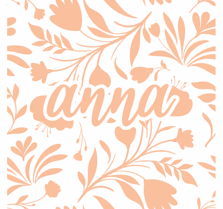 Rullegardin barn rosa vintage bladmønster - Tenstickers