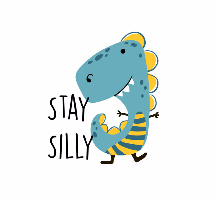 Rullegardin barn nordisk dinosaur vær sprø - Tenstickers