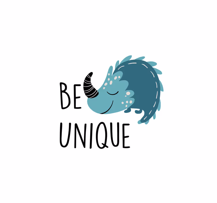 Rullegardin barn nordisk dinosaur vær unik - Tenstickers