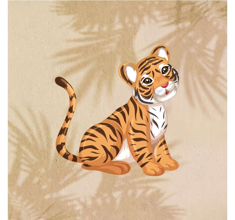 Rullegardin barn baby tiger portrett 3 - Tenstickers