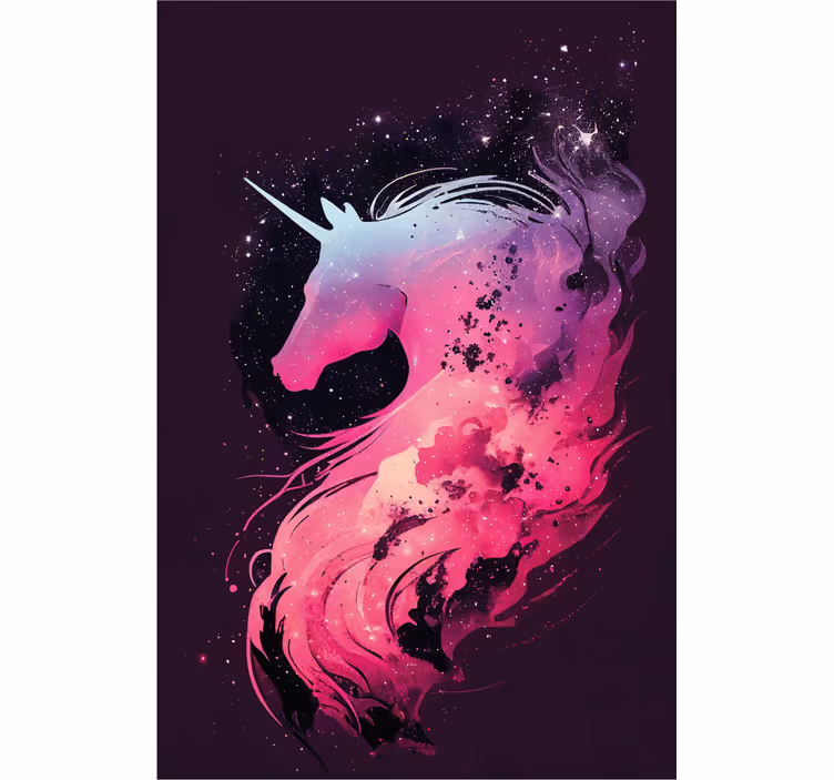 Rullegardin barn galaxy enhjørning - Tenstickers