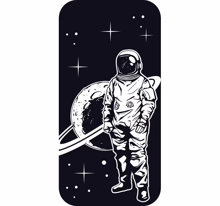 Rullegardin barn med astronaut og planet design - Tenstickers