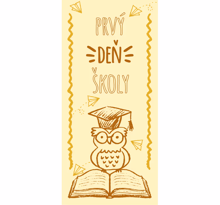 Rullegardin barn første skoledag design - Tenstickers