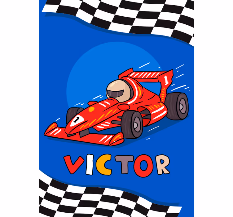 Rullegardin barn formel 1 for barn - Tenstickers