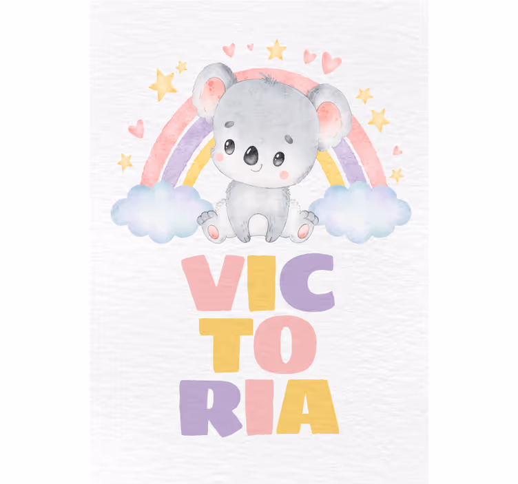 Rullegardin barn koala og regnbue - Tenstickers