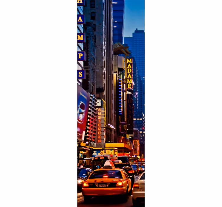 Rullegardin kjøkken times square dekorativ folie - Tenstickers