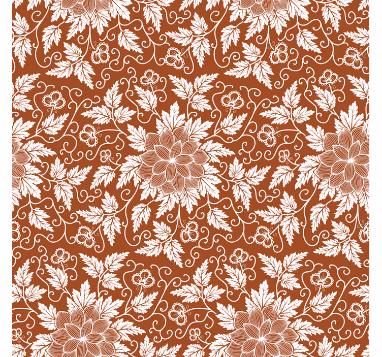 Rullegardin kjøkken floral paisley flis kjøleskap - Tenstickers
