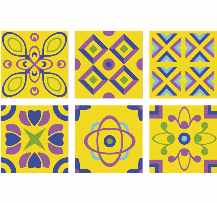 Rullegardin kjøkken psykedeliske symmetrier - Tenstickers