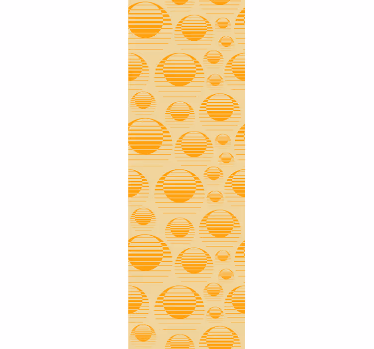 Rullegardin kjøkken retro sun trekk kjØleskap - Tenstickers