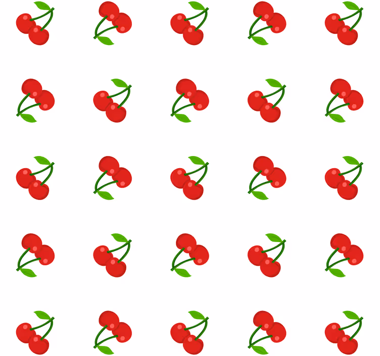 Rullegardin kjøkken kirsebærkonfetti - Tenstickers