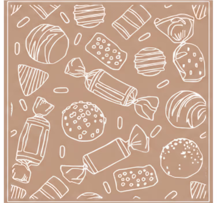 Rullegardin kjøkken azulejo karameller - Tenstickers