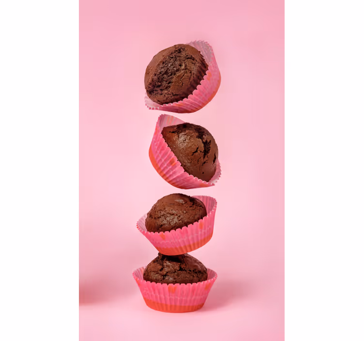 Rullegardin kjøkken sjokolademuffins - Tenstickers