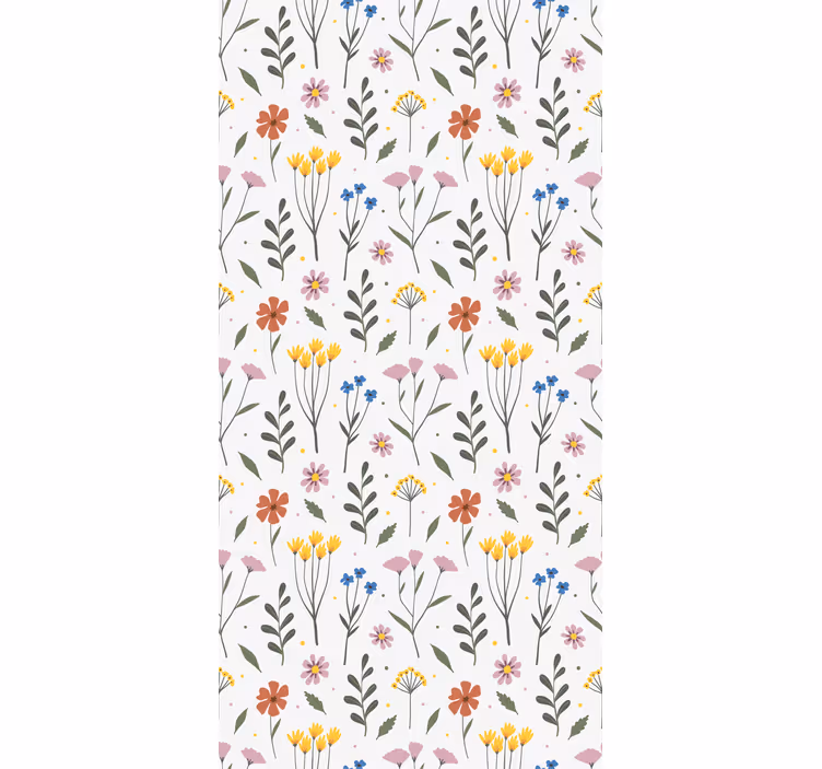 Rullegardin kjøkken flerfargede blomster mønster - Tenstickers