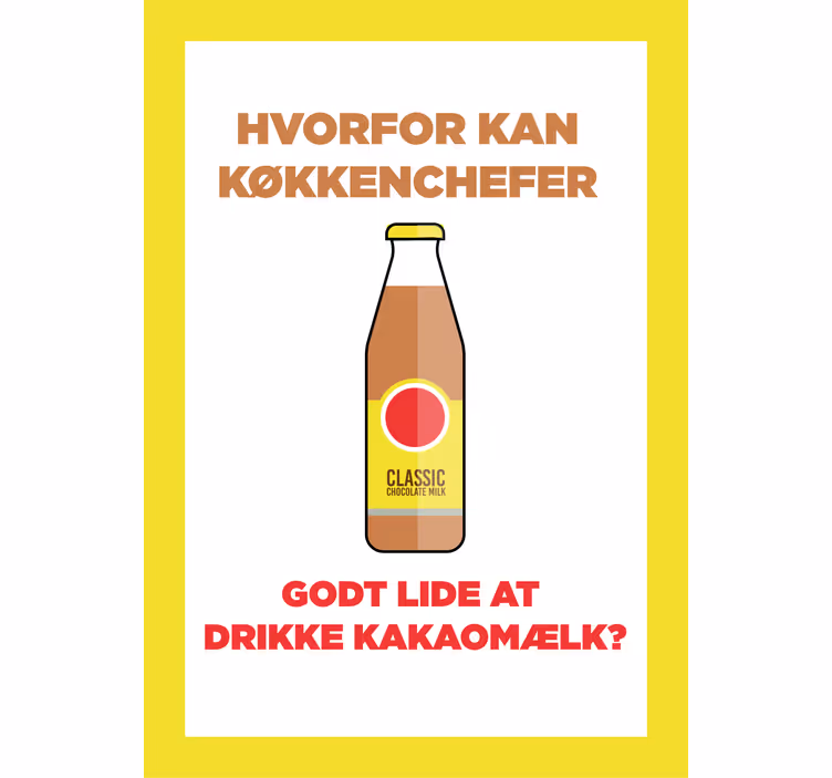 Rullegardin kjøkken minimalistisk sjokolademelk - Tenstickers