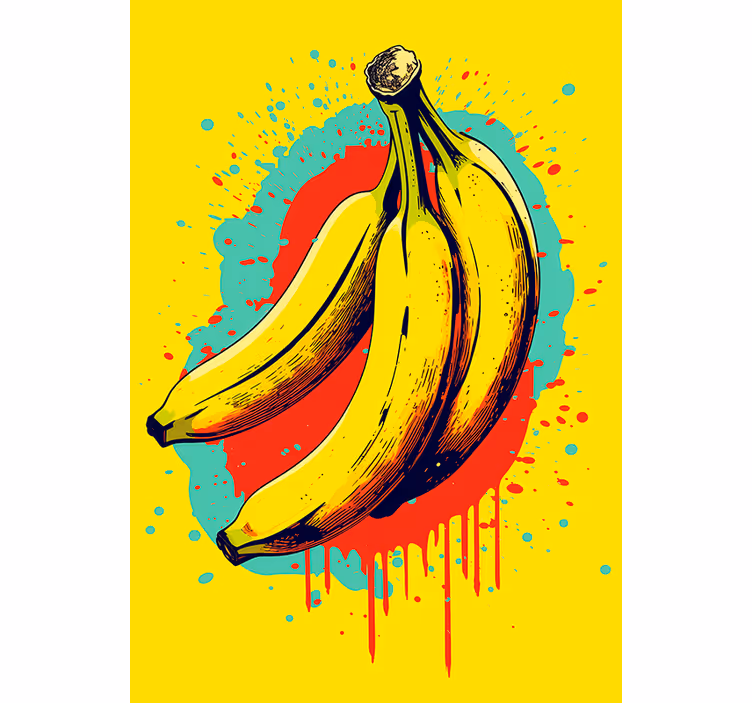 Tre bananer rullegardin kjøkken - Tenstickers