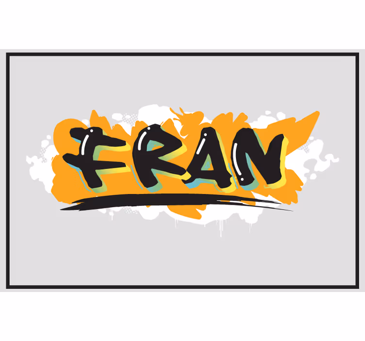 Rullegardin grå med urbant fargerikt graffiti - Tenstickers
