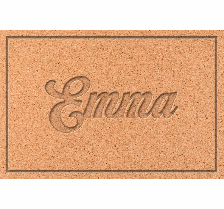 Rullegardin beige med personlig korkduke - Tenstickers