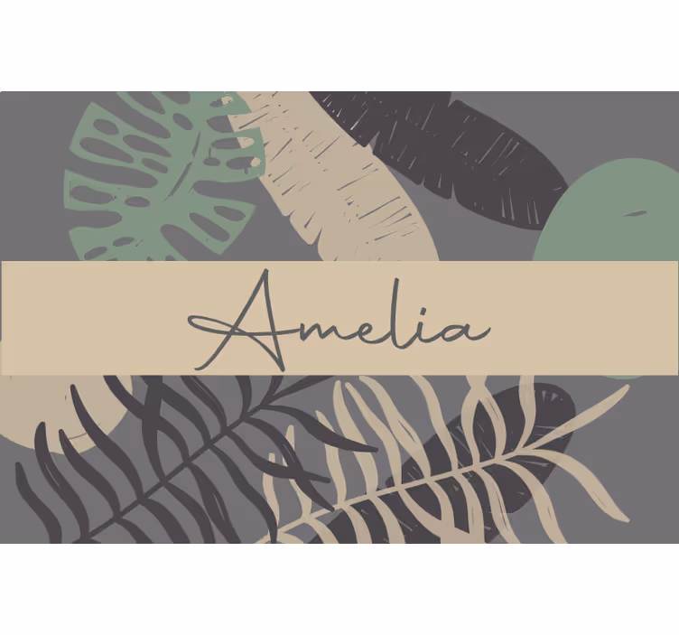 Rullegardin beige boho stil jungel - Tenstickers