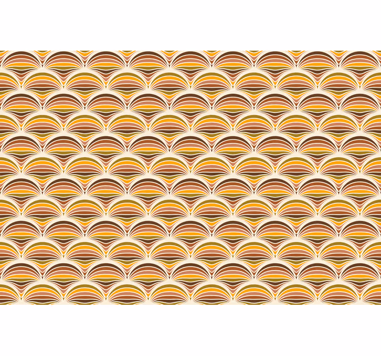 Rullegardin beige 70-talls mønster - Tenstickers