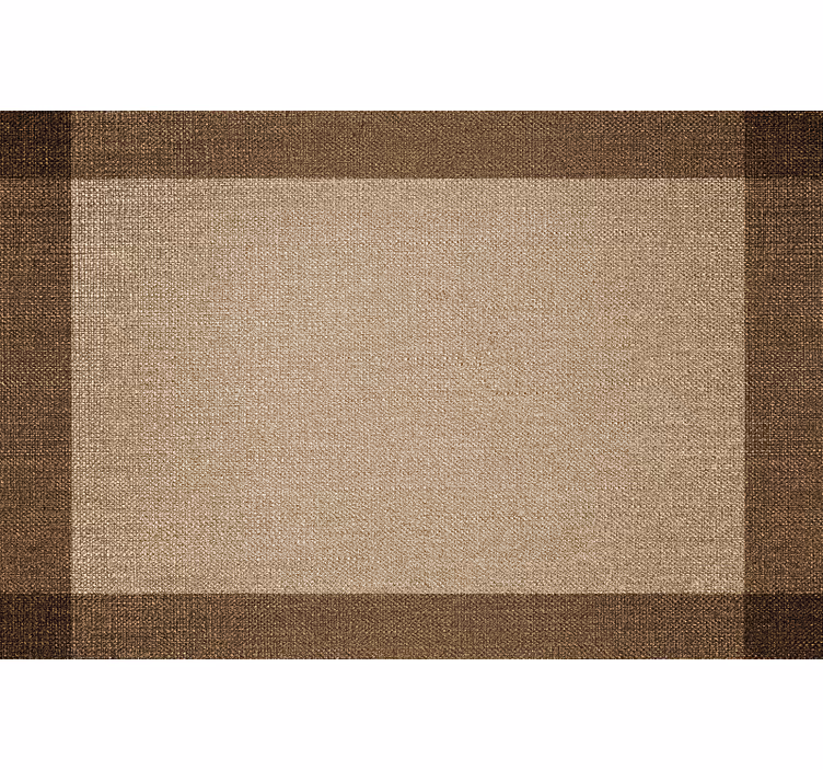Rullegardin beige med brunt borddeksel - Tenstickers