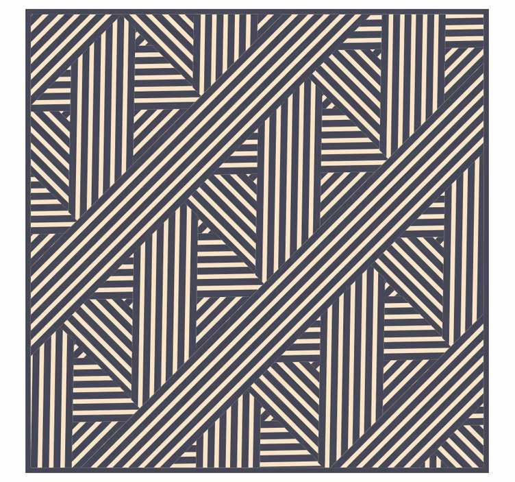 Rullegardin kontor hvit og beige blåstripet vinylmatte - Tenstickers