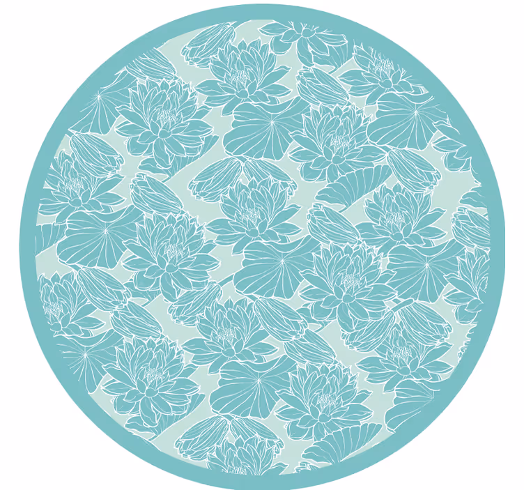 Rullegardin rom lotus skisse - Tenstickers