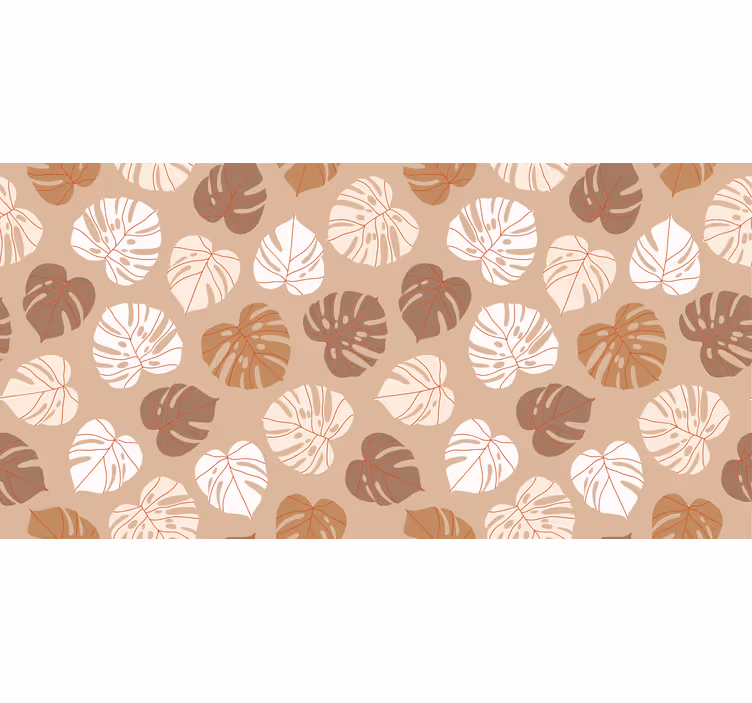 Rullegardin rom i beige tropiske planter - Tenstickers
