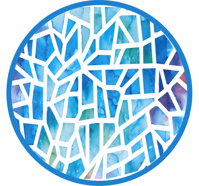Mosaikkdesign rullegardin rom - Tenstickers