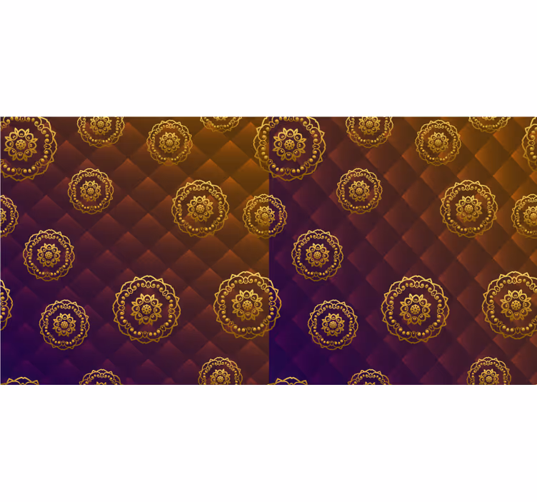 Rullegardin rom multicolor elegant mandala - Tenstickers