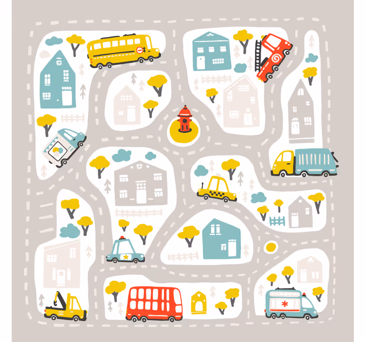 Rullegardin barn i bynordisk stil - Tenstickers