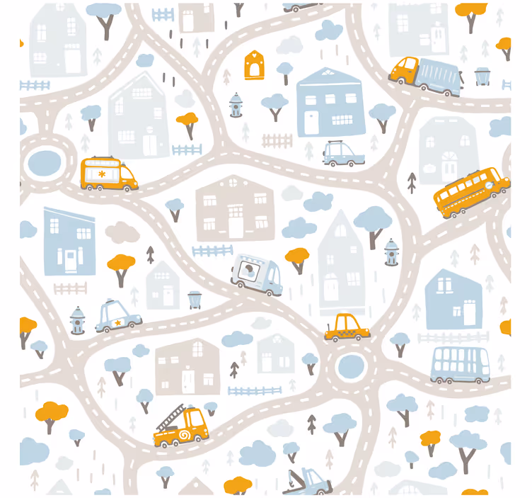 Rullegardin barn doodle veikart - Tenstickers