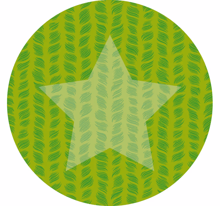 Rullegardin barn vinylmatte stjerner i sirkel - Tenstickers