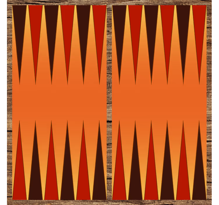 Rullegardin barn backgammon vinylteppe - Tenstickers
