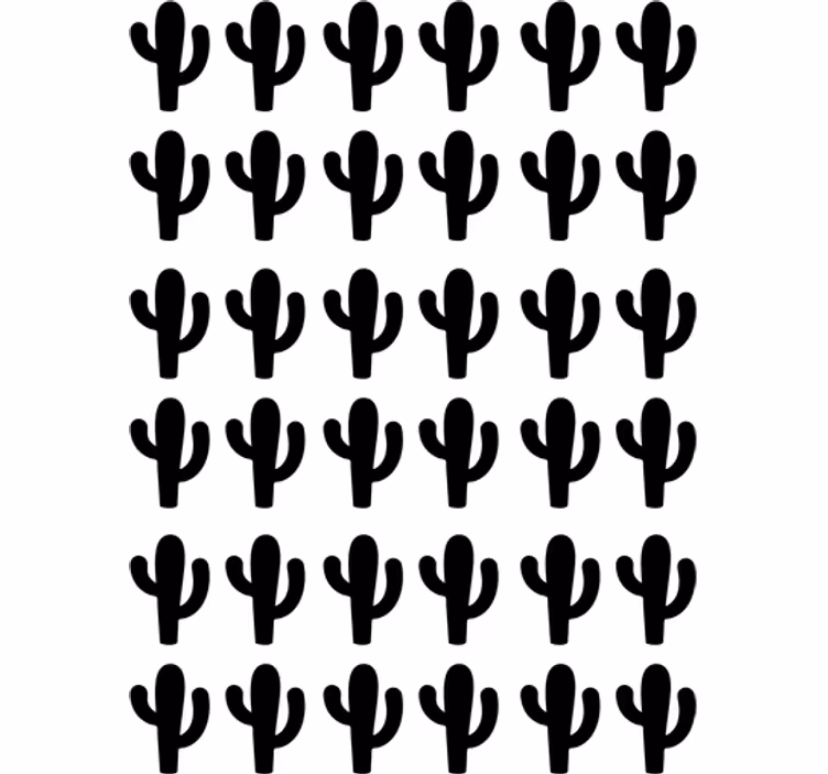 Kaktus klistremerker rullegardin ungdom - Tenstickers