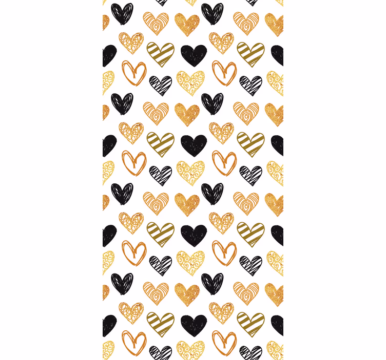 Corazones mønster rullegardin ungdom - Tenstickers