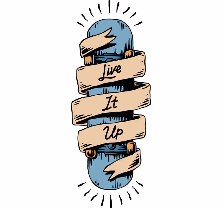 Rullegardin ungdom skateboardmotiv - Tenstickers