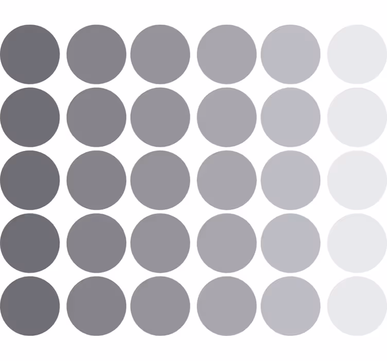 Rullegardin ungdom geometriske grå sirkler - Tenstickers