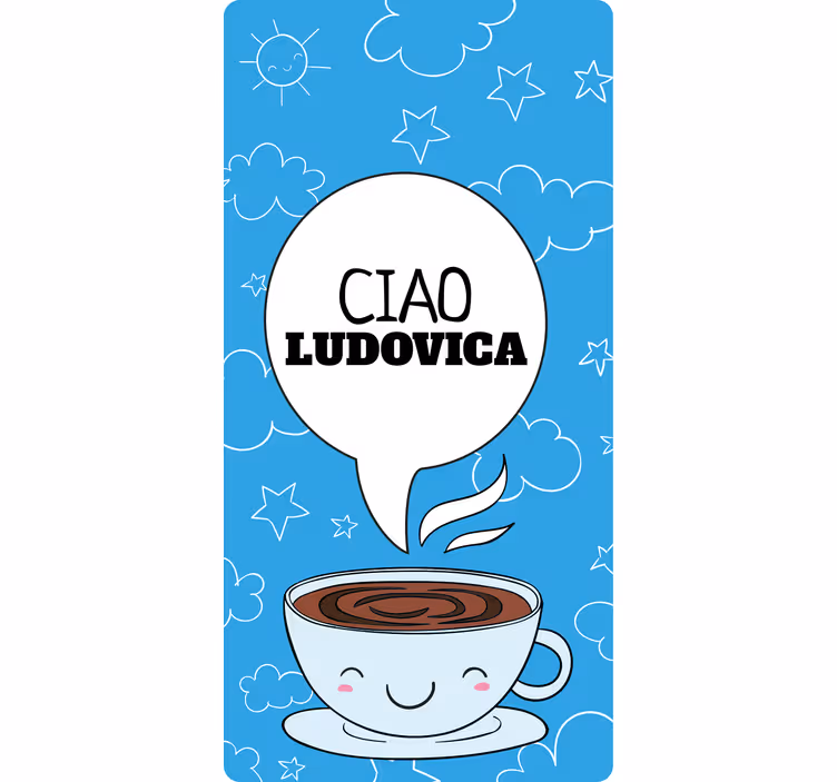Rullegardin ungdom personlig lykke kaffekopp - Tenstickers