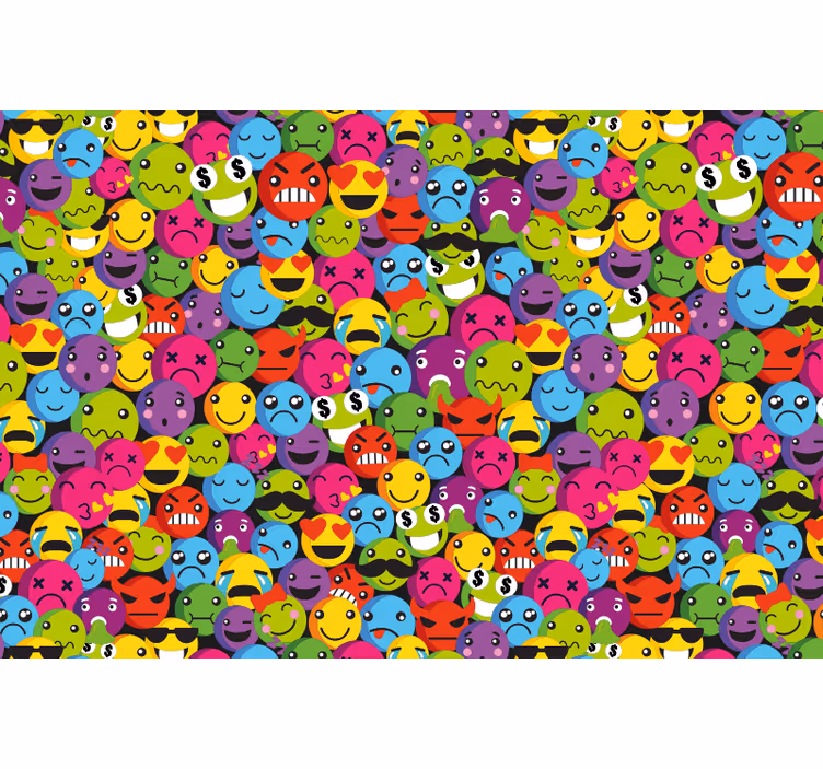 Emoji komposisjon rullegardin ungdom - Tenstickers