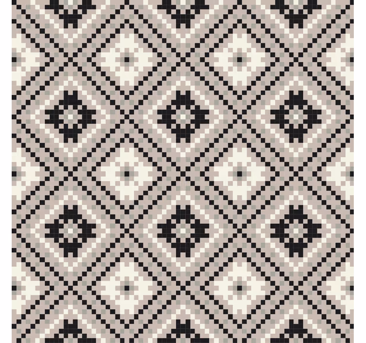Rullegardin beige med rhombus nordisk design - Tenstickers
