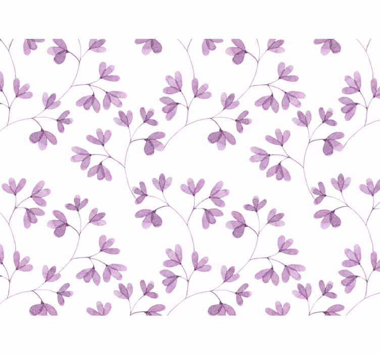 Lilla blomster rullgardin - Tenstickers