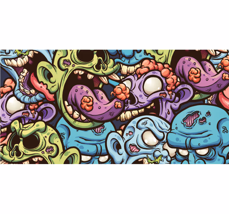 Rullegardin nerdere zombier - Tenstickers