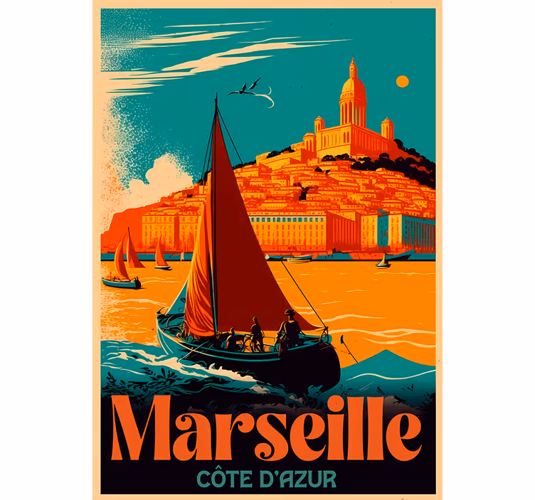 Rullegardin vintage marseille riviera - Tenstickers