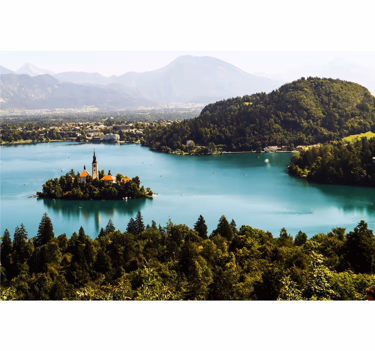 Rullegardin kontor slovenisk innsjø estetisk foto - Tenstickers