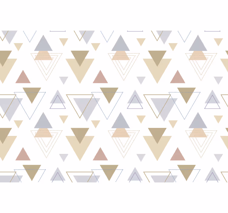 Rullegardin kontor geometrisk blå og gul nordisk stil - Tenstickers